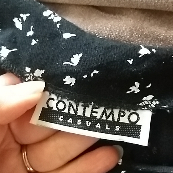 90's Contempo black & white maxi dress - Picture 8 of 12